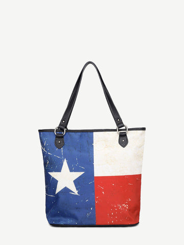 Montana West Texas Flag Concealed Carry Tote Bag - Montana West World