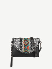 Montana West Vintage Floral Embroidered Aztec Crossbody Wristlet - Montana West World