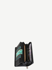 Montana West Laser Cut Out Embossed Aztec Wallet - Montana West World