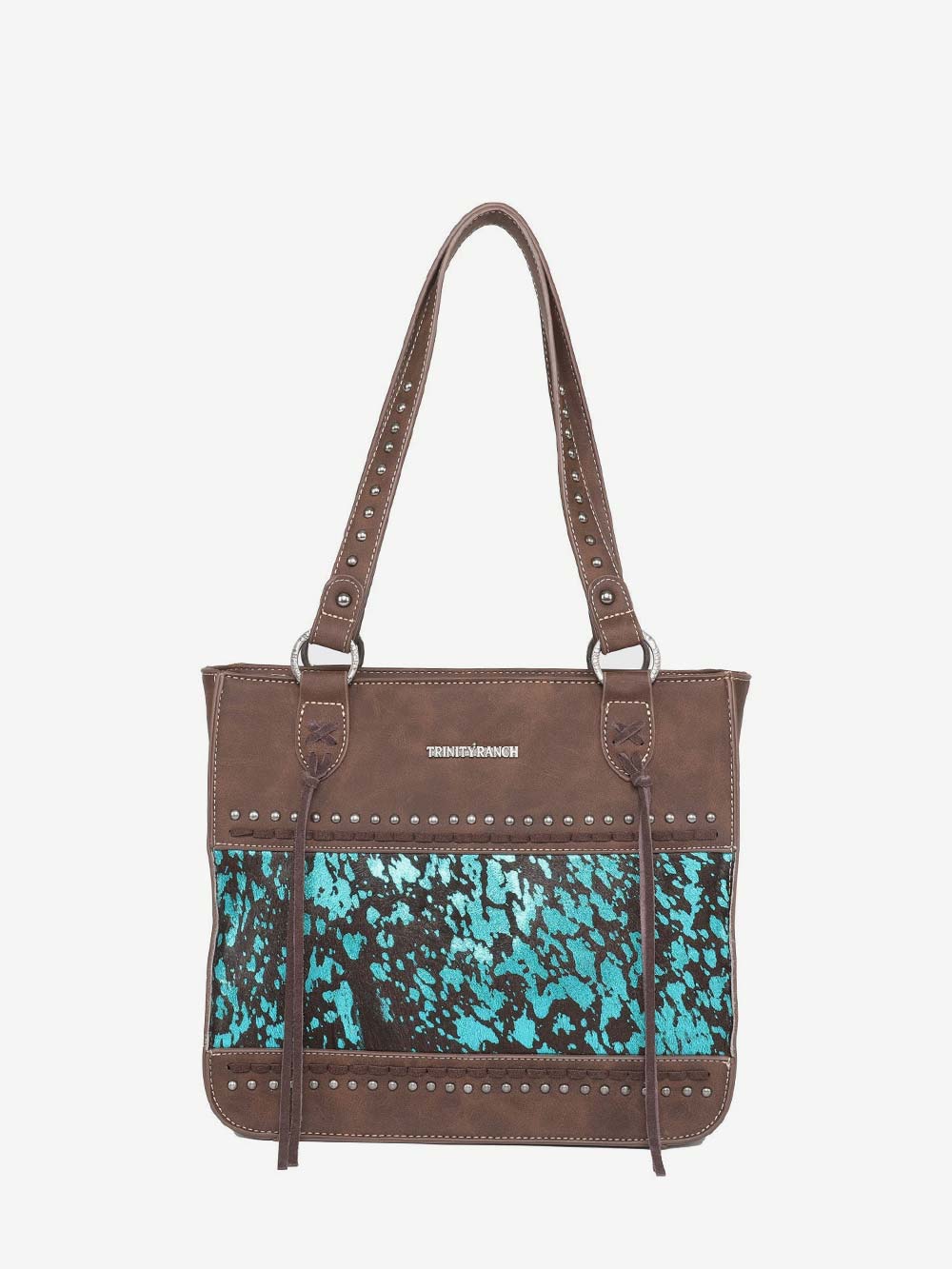 Trinity Ranch Hair On Cowhide Collection Concealed Carry Tote - Montana West World