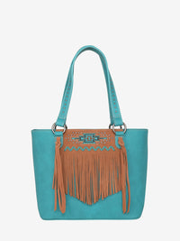 Montana West Aztec Embroidery Tassel Concealed Carry Tote - Montana West World