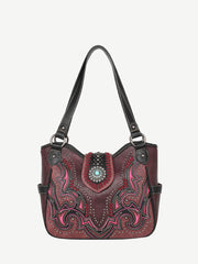 Montana West Laser Cut-out Buckle Concealed Carry Tote - Montana West World