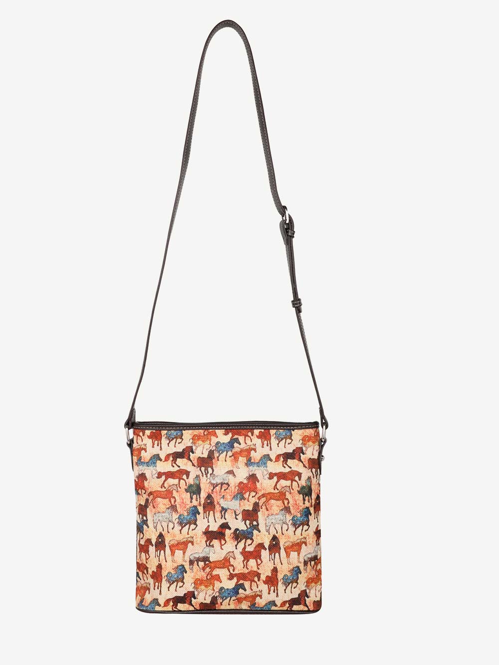 Montana West Multicolor Horse Canvas Crossbody - Montana West World