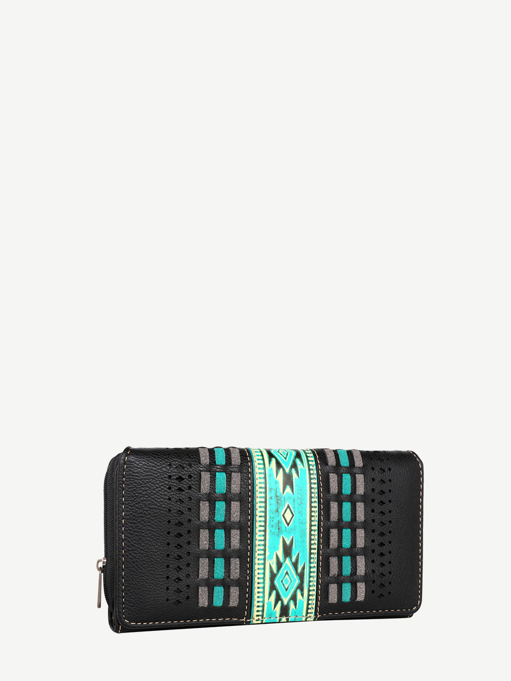Montana West Laser Cut Out Embossed Aztec Wallet - Montana West World