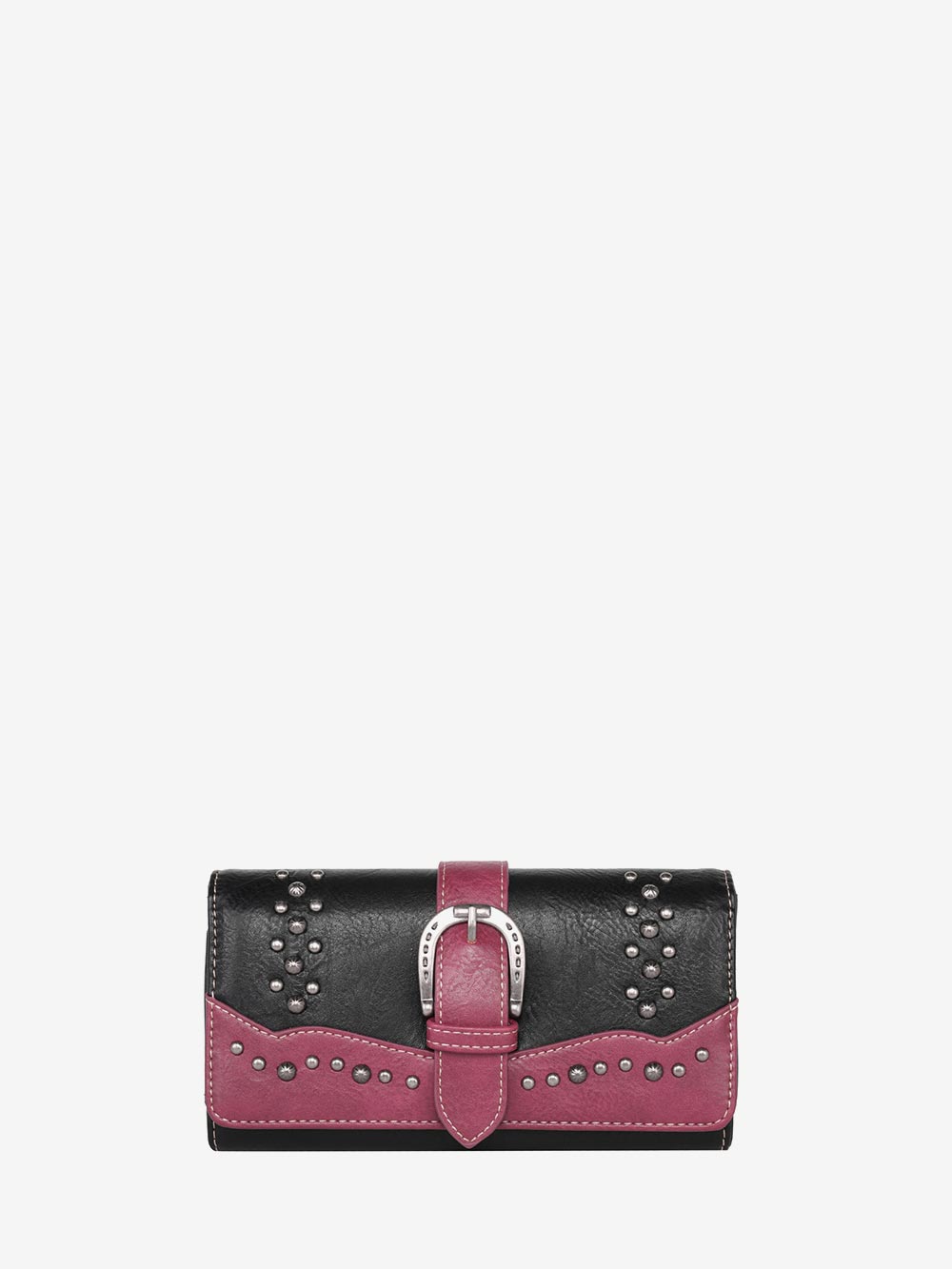 Montana West Buckle Studded Wallet - Montana West World