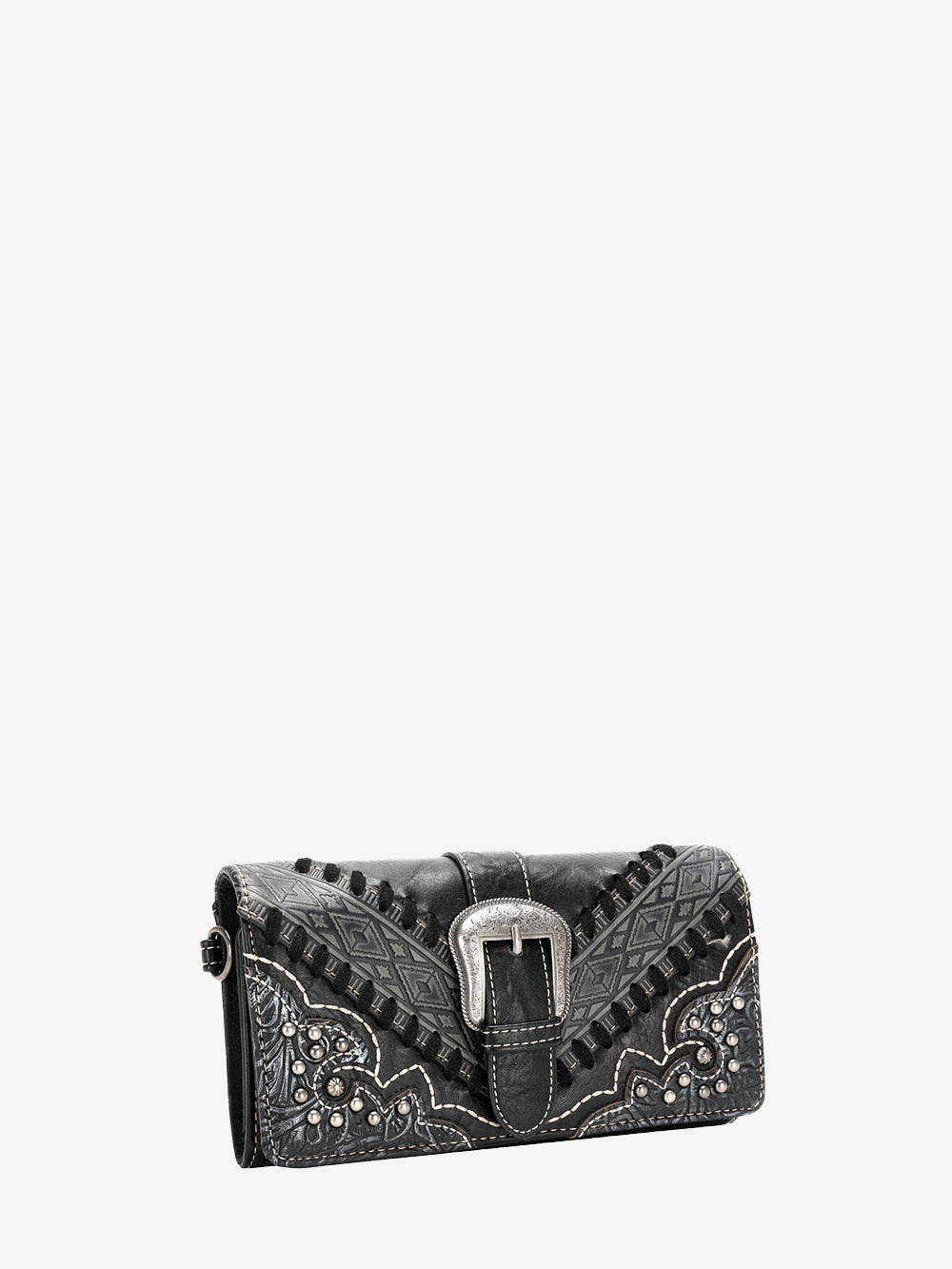 Montana West Floral Aztec Embossed Buckle Wallet - Montana West World