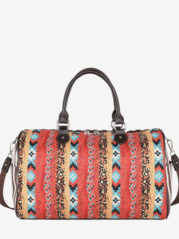 Montana West Aztec Print Canvas Weekender Bag - Montana West World