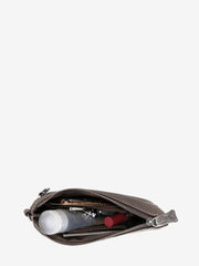 Trinity Ranch Hair On Cowhide Embossed Floral Concho Crossbody Clutch - Montana West World