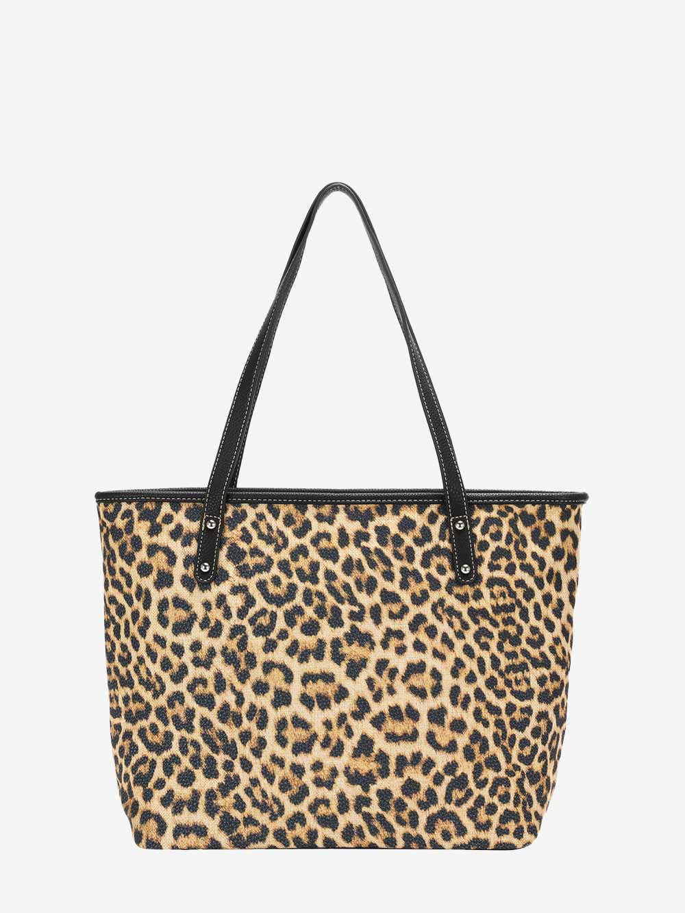 Montana West Leopard Print Canvas Tote Bag - Montana West World