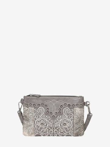 Montana West Floral Embroidered Crossbody Clutch - Montana West World