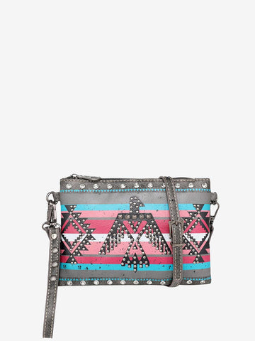 Montana West Aztec Thunderbird Crossbody Clutch - Montana West World