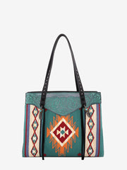 Trinity Ranch Aztec Tapestry Floral Embossed Concealed Carry Tote - Montana West World
