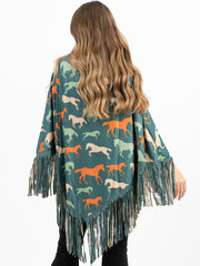 Montana West Horse Collection Poncho - Montana West World