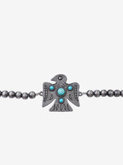 Montana West Thunderbird Turquoise Stone Pendant Necklace - Montana West World