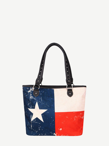 Texas Flag Canvas Tote Bag - Montana West World