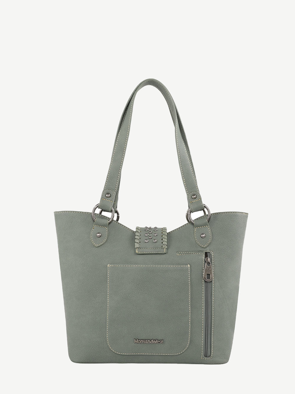 Montana West Fringe Concho Studs Concealed Carry Tote - Montana West World