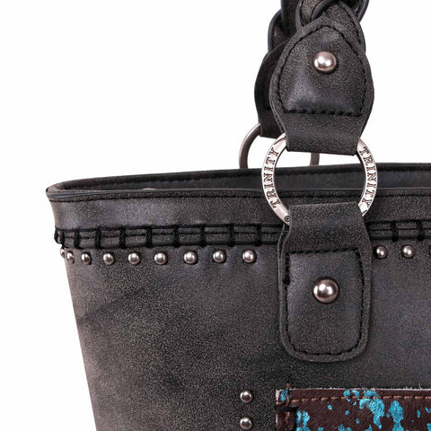 Trinity Ranch Hair-On Leather Concealed Carry Tote - Montana West World