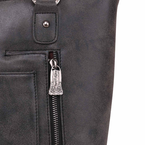 Trinity Ranch Hair-On Leather Concealed Carry Tote - Montana West World