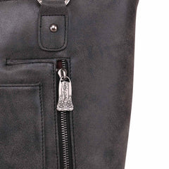 Trinity Ranch Hair-On Leather Concealed Carry Tote - Montana West World