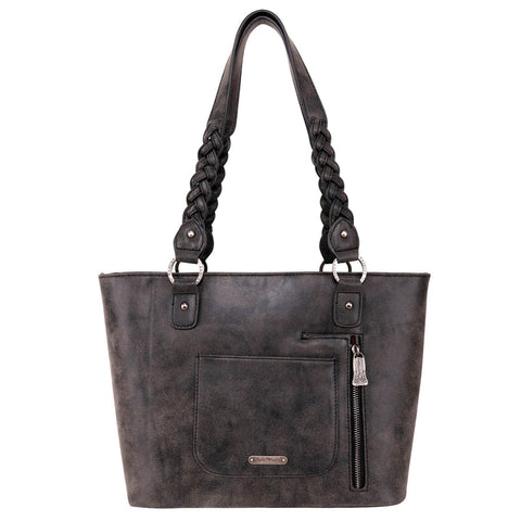 Trinity Ranch Hair-On Leather Concealed Carry Tote - Montana West World