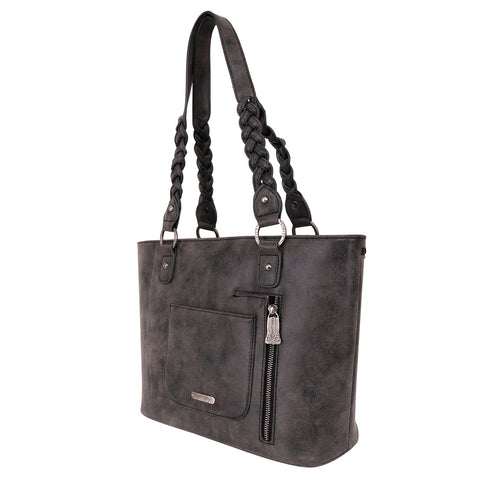 Trinity Ranch Hair-On Leather Concealed Carry Tote - Montana West World