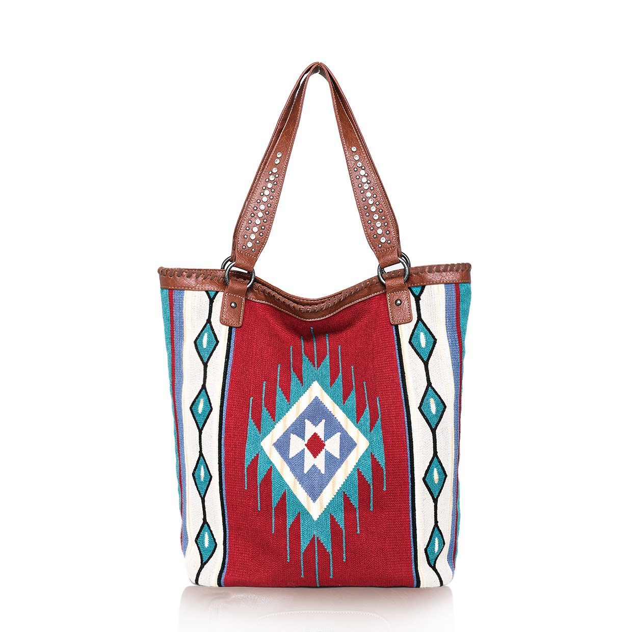 Montana West Aztec Tapestry Carry Tote For Women - Montana West World
