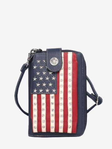 Montana West American Pride Crossbody Wallet Phone Bag - Montana West World