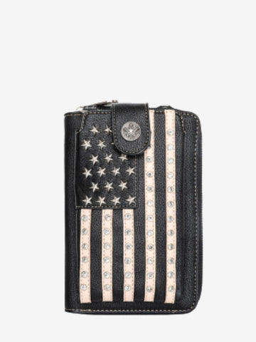 Montana West American Pride Crossbody Wallet Phone Bag - Montana West World