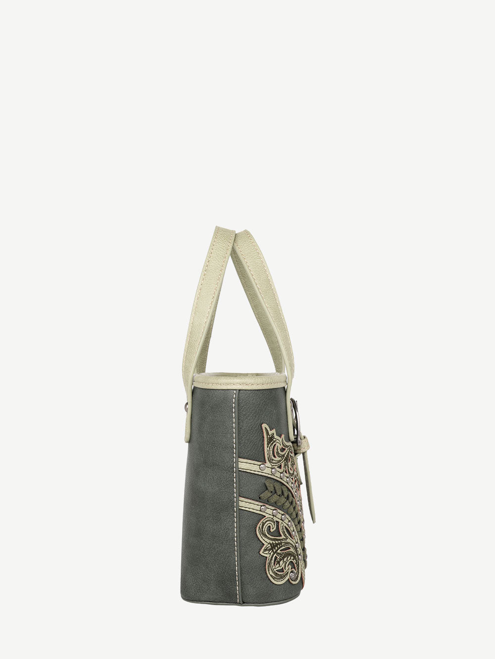 Montana West Cut-Out Floral Buckle Crossbody Mini Tote - Montana West World