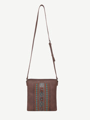 Montana West Laser Cut Out Embossed Aztec Crossbody Bag - Montana West World