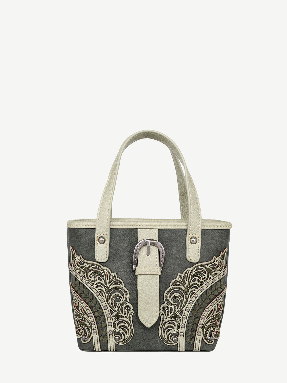 Montana West Cut-Out Floral Buckle Crossbody Mini Tote - Montana West World