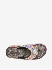Montana West Multicolor Horse Print Flip Flops - Montana West World