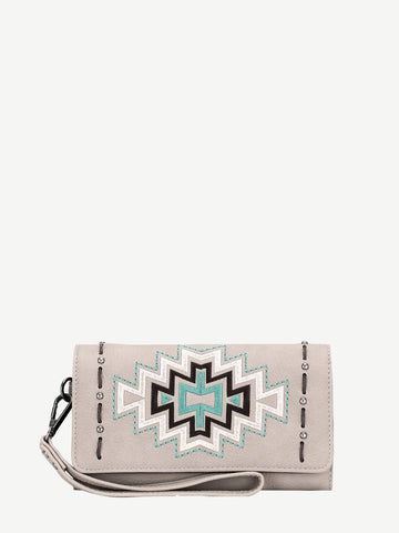 Montana West Embroidered Aztec Wallet - Montana West World