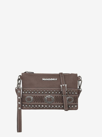 Montana West Concho Studs Crossbody Wristlet - Montana West World