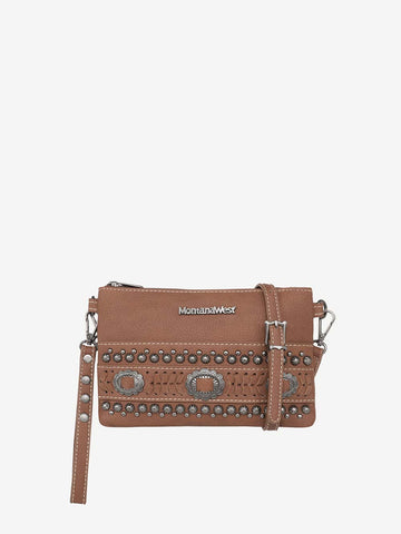 Montana West Concho Studs Crossbody Wristlet - Montana West World