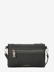 Trinity Ranch Hair On Cowhide Embossed Floral Concho Crossbody Clutch - Montana West World