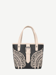 Montana West Cut-Out Floral Buckle Crossbody Mini Tote - Montana West World