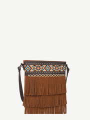 Montana West Embroidered Aztec Fringe Concealed Carry Crossbody - Montana West World