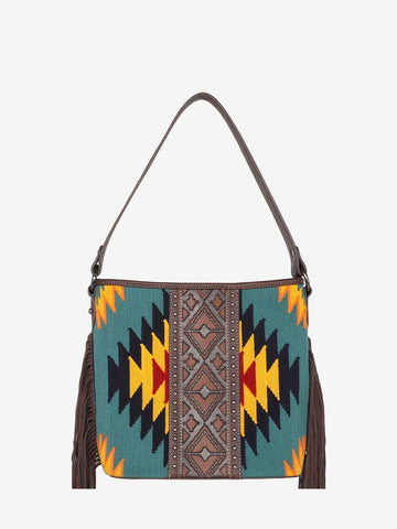 Montana West Aztec Tapestry Fringe Concealed Carry Hobo - Montana West World