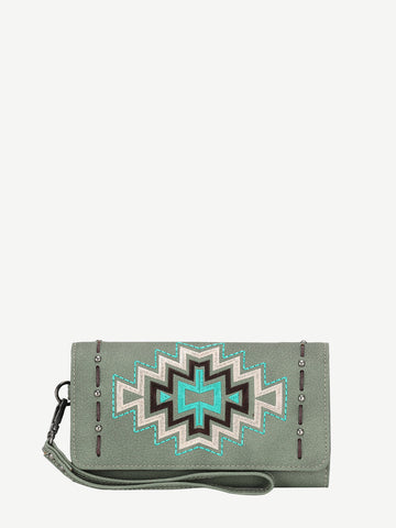 Montana West Embroidered Aztec Wallet - Montana West World