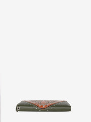 American Bling Green Embroidered Floral Tote and Wallet Set - Montana West World