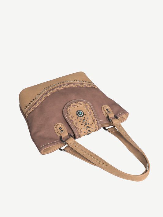 (Sale) Montana West Concho Collection Flap Concealed Carry Tote - Montana West World