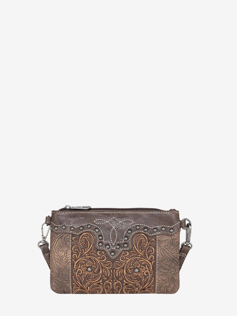 Montana West Floral Embroidered Crossbody Clutch - Montana West World