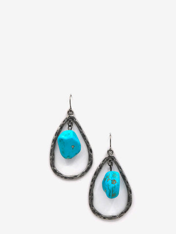 Montana West Teardrop Shape Turquoise Earrings - Montana West World