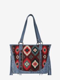 Montana West Aztec Tapestry Fringe Concealed Carry Tote - Montana West World