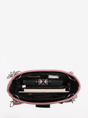 American Bling Black Embroidered Floral Satchel and Wallet Set - Montana West World