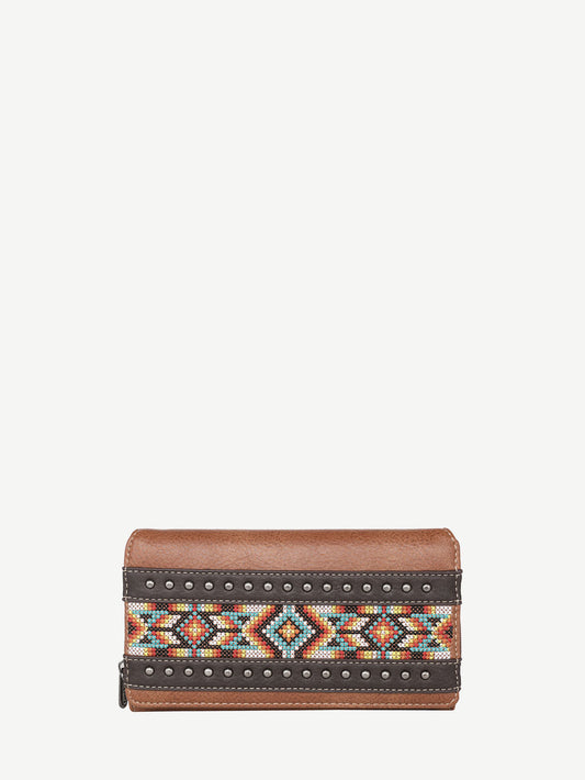 Montana West Embroidered Aztec Wallet - Montana West World