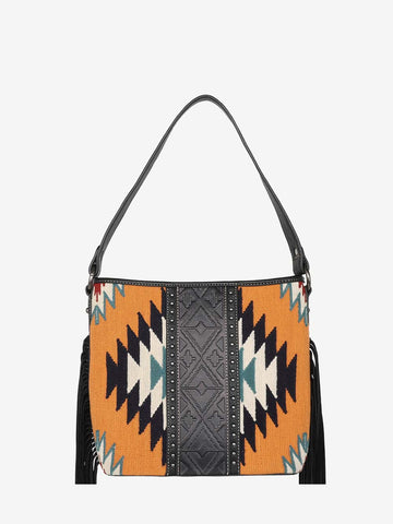 Montana West Aztec Tapestry Fringe Concealed Carry Hobo - Montana West World