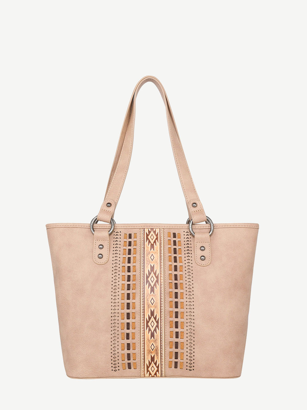 Montana West Laser Cut Out Embossed Aztec Concealed Carry Tote - Montana West World