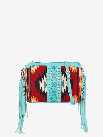 Montana West Aztec Tapestry Crossbody Clutch Wristlet - Montana West World